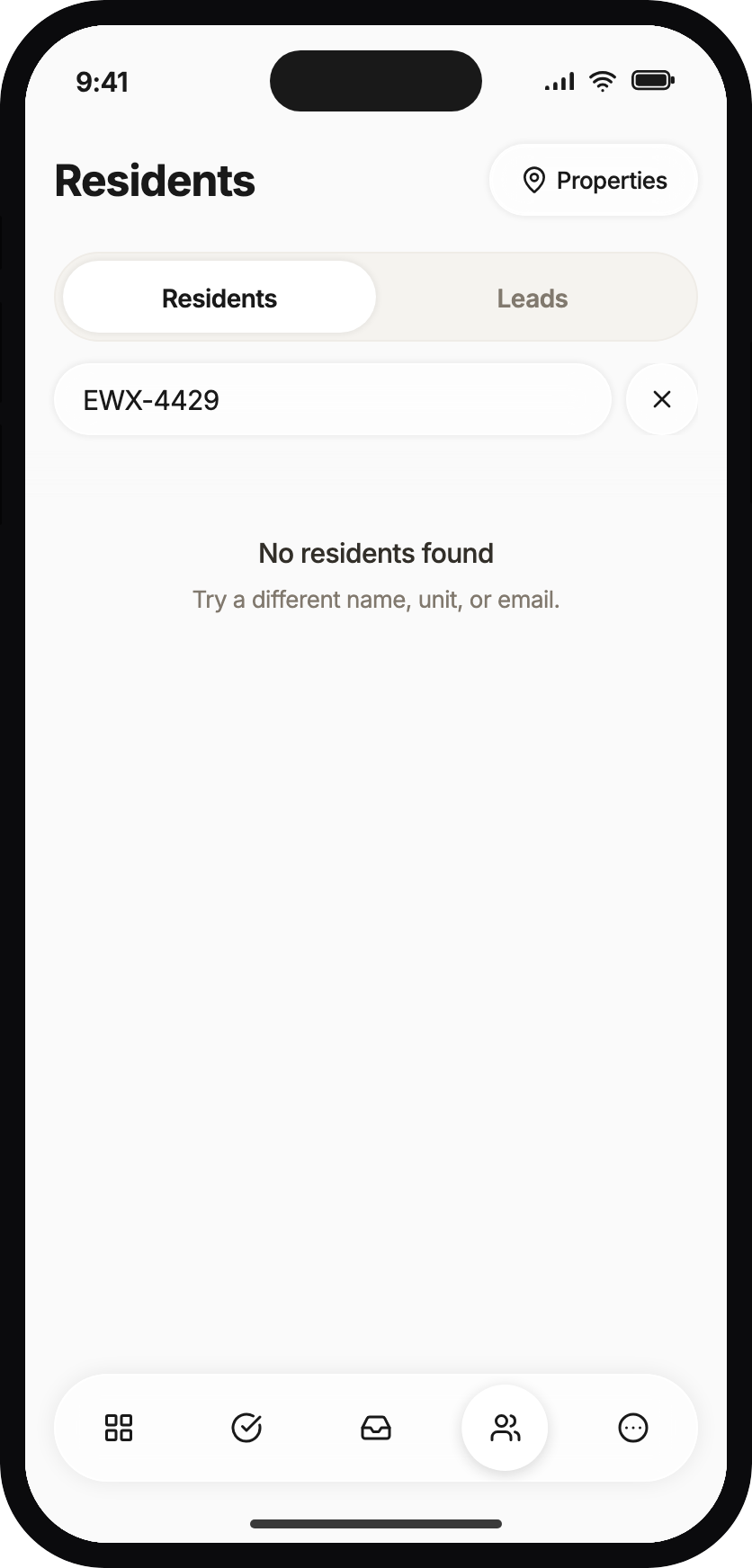 Residents search for a license plate returning no results.